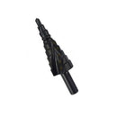 1* New Black Nitride Spiral Groove Triangle Shank Step Drill Bit Pagoda Drill