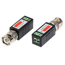 1x Coax CAT5 CCTV Camera Passive BNC Video Balun to UTP Connector Transceiver JR