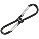 Carabiner Clip Lock Hook Keychain Black Small 100pcs