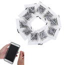 10pcs Phone Tempered Glass White Edge Eliminate Liquid with BrushA3C