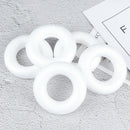 5pcs Polystyrene Styrofoam Foam ring White Craft Balls For DIY Christmas Part OZ