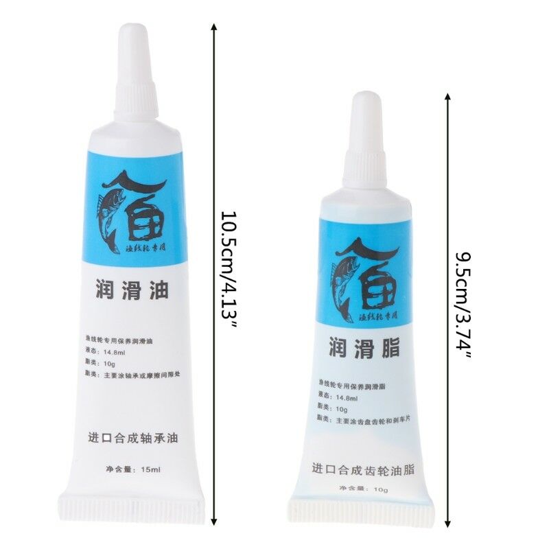 1Set Fishing Reel Lubrication Oil&Grease Lubricating Bearing Maintainence Tackle