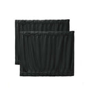 2x Black Car Side Window Sunshades Visor Curtain Filter Sunlight Protect Privacy