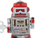 4x Retro Windup Walking Drum Robots Clockwork Tin Adults Toys Gifts Room Decor