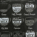 Romanti Coffee Menu Tin Sign Bar Pub Shop Wall Decor Retro Metal Art Nice