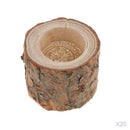 MagiDeal 20X Wood Candle  Wooden Planter Flower Pot For Home Decoration