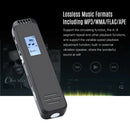 8GB Portable Digital Voice Recorder Dual-Core Noise Reduction MP3/WMA/FLAC/