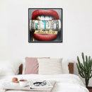 5D DIY Full Drill Diamond Painting Novelty Lip Cross Stitch Embroidery Kits