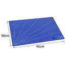 A3 PVC Rectangle Grid Lines Cutting Mat Tool Plastic Craft DIY tools 45 * 30 cm