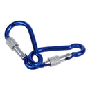 10 x Aluminum Alloy S Carabiner Hook Clasp Hook Connector Blue