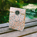 4x Flowers Craft Paper Gift Bag Candy Food Gift Bags with StickerforChristma Gw