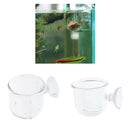 2x Fish Feeder Aquarium Clear Live Red