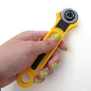 28mm Circular Cut Blade Patchwork Rotary Cutter Fabric Leather Craft Tool Yellow