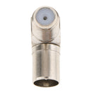 5 Sets F Female To TV RF Male Angle Connector Coax Coaxial Cable Adapter