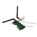 Mini PCIe to PCI-E Wireless Adapter WiFi LAN Card 802.11n/ g/ b with Antennas