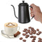 Black Stainless Steel 650ml Coffee Tea Pot Hand Coffee Pot Small Mouth Pot A