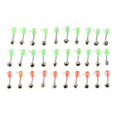 30x Fishing Aalglocken-set Eel-bells Double Bite Indicator for Fishing
