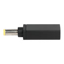 USB Type C Female To 5.5x2.5mm DC Plug Male Converter Power Adapter (Black) A