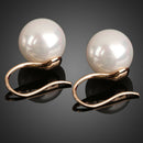Pair of Artificial Pearls Earrings Ear Nails Eardrop Ear Drop Earbob