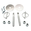 New Alloy Car Auto Hood Latch Pin Set Bonnet Lock Kit For Chevy Ford