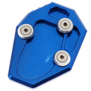 Blue Side Stand Enlarge Kickstand Extension Pad For YAMAHA MT-07 14-15