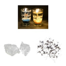 100Pcs 25mm Candle Wicks & 200g High-Quality Clear Paraffin Gel Jelly Wax for