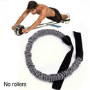 Exercise Trainer Belly Wheel Roller Elastic Resistance Ropes Ropes Sport A6B8
