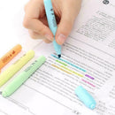 6pcs/Set Candy Color Highlighter Notebook Maker Pens Line Pen Marker Fluore C7H5
