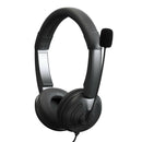 USB Wired Online Learning Call Center PC Line Control Gaming MIC Headphone