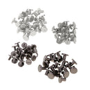 40 Sets Brass Button Stud Screw Nail Screwback Leather Rivet Belt DIY Craft