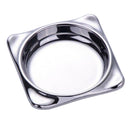 Stainless Seasoning Dish Vinegar Spice Dipping Bowl Appetizers Plate Round