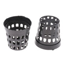 100x Reusable Black Plastic Mini Planting Basket Cups Water Grass Cultivate