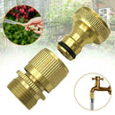 3/4" Garden Water Hose Quick Connector Fit Brass Male Female Connect Acc H7Y1