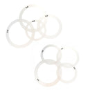 2 Packs Drum Muffler Dampening Rings Tone Control for Drum Set Jazz Drum