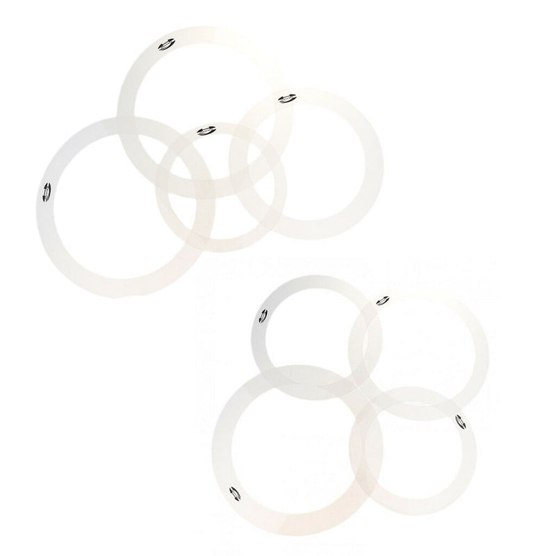 2 Packs Drum Muffler Dampening Rings Tone Control for Drum Set Jazz Drum
