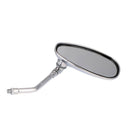 2PCS Motorcycle Oval Chrome Rear View Glasses Mirror For Ducati KTM KawasakiJ 3C