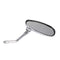 2PCS Motorcycle Oval Chrome Rear View Glasses Mirror For Ducati KTM KawasakiJ 3C