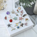 20pcs/pack Mixed Enamel Mixed Alloy Pendant Charms Jewelry DIY Accessories
