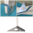 Woodworking Ruler Square Layout Miter Triangle Ruler 45Degree 90Degree Metric.