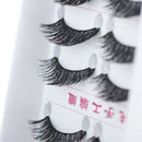 10 Pairs Handmade Natural Thick False Eyelashes Eyelash Extension Makeup