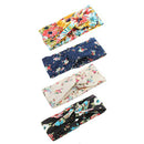 4 Pack Women Headband Boho Floal Style Criss Cross Head Wrap Hair Band, Set E7S5