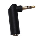 3.5mm male to female Angle Stereo Plug Adapter Converter "L" Shaped