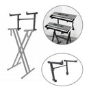 Adjustable Black Heightening Electronic Piano Rack Stand Keyboard Support H Q8S1