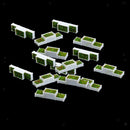 15 Packs N 1/150 Flower Beds Miniatures for Building Diorama Fairy Garden