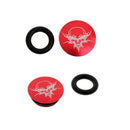2 Pieces Bike Crank Caps Crankset Covers Crank Screw Caps Dustproof Red
