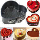 Heart-Shaped Cake Tin Non-stick Spring Form Loose Baking Pan Tray Baking Too JR