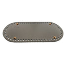 2x PU Bag Bottom Shaper Cushion Crochet Base Pad Insert DIY Accessory Gray