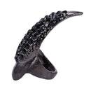 10Pcs/Set Diy Jewelry Punk Style Paved Paw Bend Fingertip Finger Claw Ring