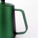 Stainless Steel Hand Drip Coffee Pot Pour Over Gooseneck Kettle 600ml Green