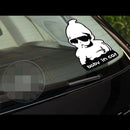 Car Reflective aterpoof Rear Door Reflective Car Stickers Baby on Board